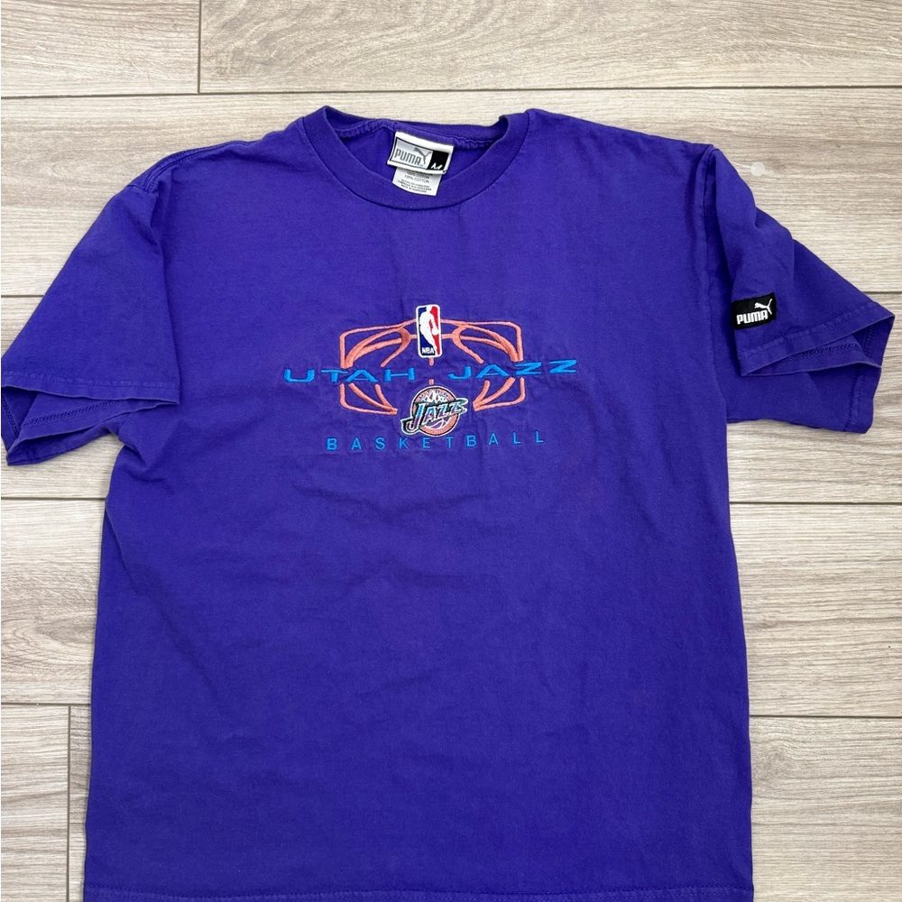 Vintage 90s Puma Utah Jazz tshirt
